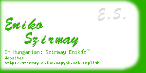 eniko szirmay business card